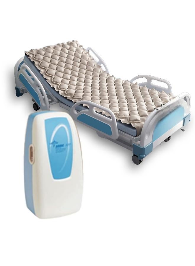 Premium Alternating Air Pressure Mattress Pad,Air mattress for Medical or Standard Bed Sore and Ulcer Relief,Includes Ultra Quiet Pump,Sturdy and Durable,Topper Fits Size Hospital - Image 1