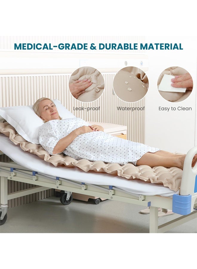 Premium Alternating Air Pressure Mattress Pad,Air mattress for Medical or Standard Bed Sore and Ulcer Relief,Includes Ultra Quiet Pump,Sturdy and Durable,Topper Fits Size Hospital - Image 4