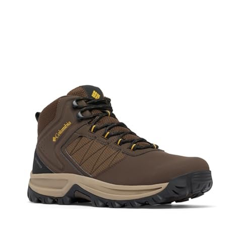 Columbia Mens Transverse Waterproof Hiking Boot, Cordovan/Golden Yellow, 10 - Image 1