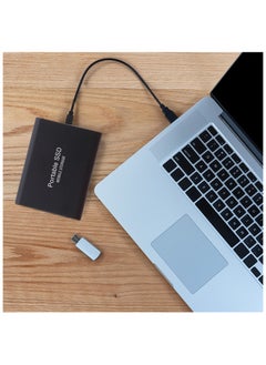 VRCOW 2TB Portable External Hard Drive, Mini SSD Hard Drives,Solid State External Drives,Computer Backup Drive,USB 3.1 to Type-C Support Data Storage Transfer for Windows XP PC Laptop and Mac(Black)  - Image 3
