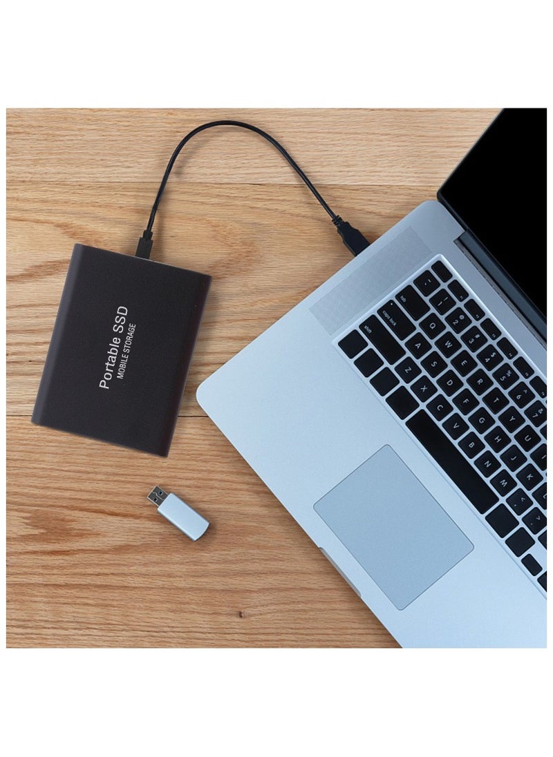 VRCOW 2TB Portable External Hard Drive, Mini SSD Hard Drives,Solid State External Drives,Computer Backup Drive,USB 3.1 to Type-C Support Data Storage Transfer for Windows XP PC Laptop and Mac(Black)  - Image 3