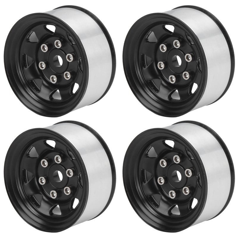 1.55 Inch RC Wheel Hubs: High-Quality Zinc Alloy, Enhanced Stability & Terrain Passing - Simulation Upgrade RC Crawler Wheels for Off-Road RC Cars - Image 3