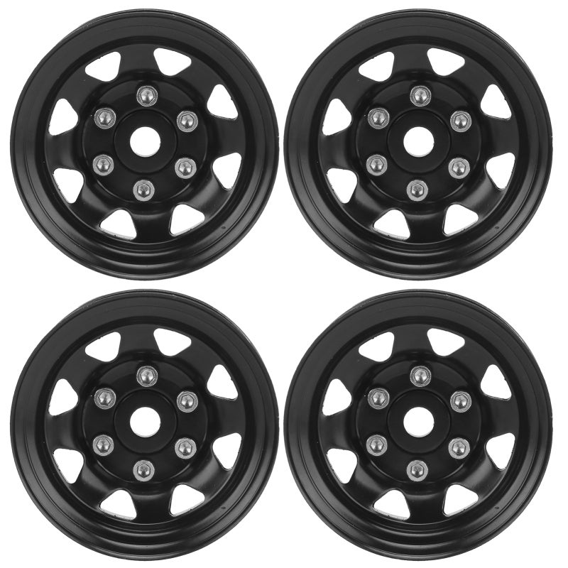 1.55 Inch RC Wheel Hubs: High-Quality Zinc Alloy, Enhanced Stability & Terrain Passing - Simulation Upgrade RC Crawler Wheels for Off-Road RC Cars - Image 1