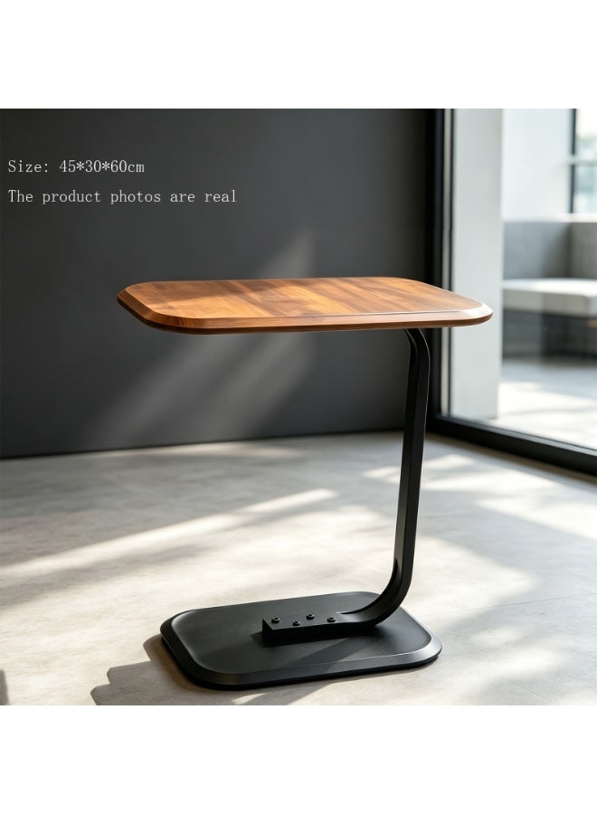Vparty C-shaped Sofa Side Table, Small Coffee Tray Table, Dimensions 45x30*60cm, Slides Under the Sofa, Suitable for Living Room, Bedroom, Balcony, Small Spaces - Image 4
