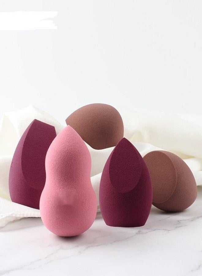 GOLD MAX Professional Makeup Sponge, Foundation Blending Beauty Sponge, Beauty Blender Puff Sponge for Powder, Cream, Multi-colored Makeup Sponge (4 Different Shape Blender) - Image 2