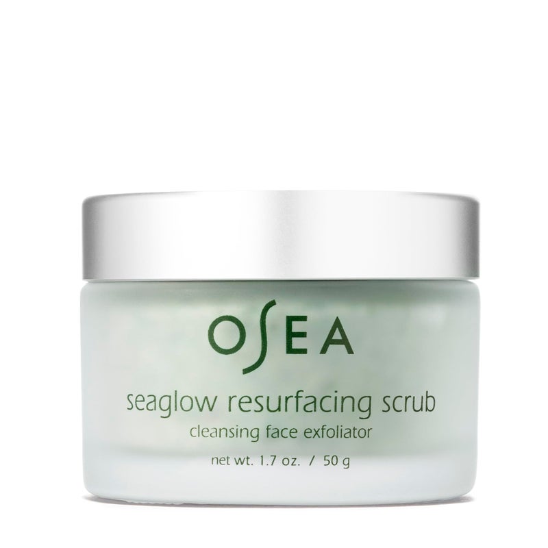 منظف الوجه وكشط الوجه OSEA Seaglow 17 أونصة 2 في 1 لجميع أنواع البشرة مقشر ومنظف للوجه جمال نظيف عناية بالبشرة نباتية