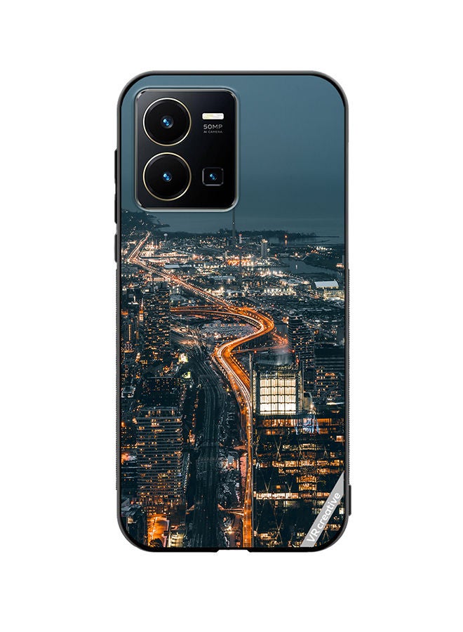 Protective Case Cover For Vivo Y35 Pas Sans Logo Design Multicolour