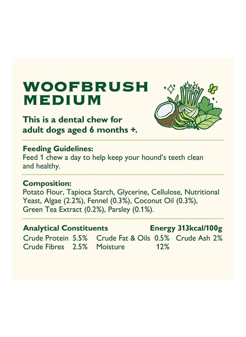 Lily's Kitchen Woofbrush Dental Dog Treats for Medium 11-25kg Dogs Pack of 7  - Image 2