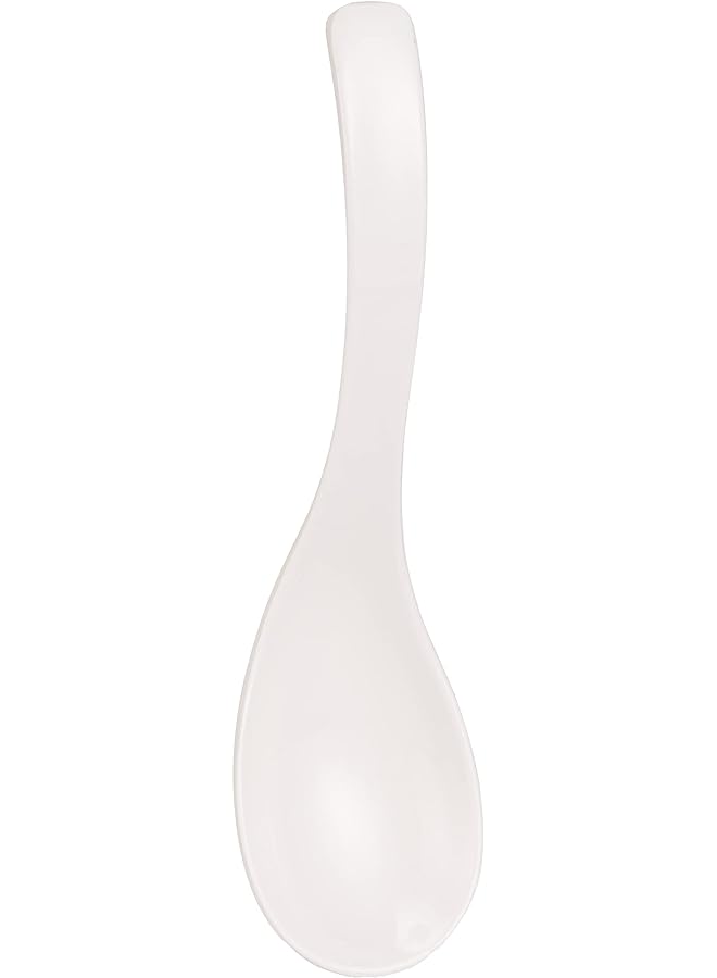 دينويل ملعقة تقديم ميلامين بيضاء، 9.75 بوصة، Dws5014W، قطعة واحدة - Image 1