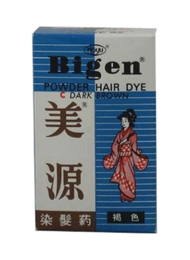 Bigen صبغة شعر بودرة بني داكن 6 جرام