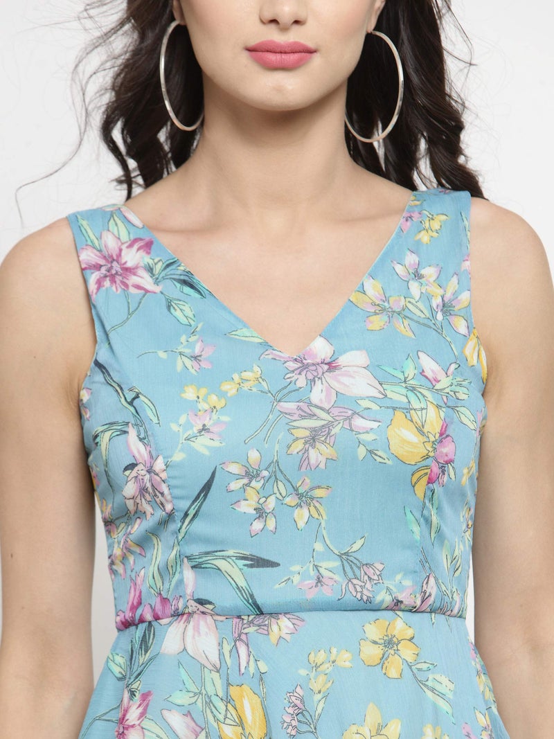 SERA Women's Mini Dress (LA2710_Aqua_Small_Blue, Aqua_S) - Image 3