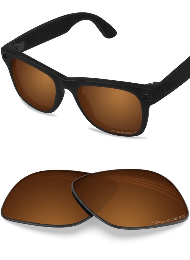 BLAZERBUCK Anti-salt Polarized Replacement Lenses for RayBan Meta Wayfarer RW4006 50mm - Amber - Image 1