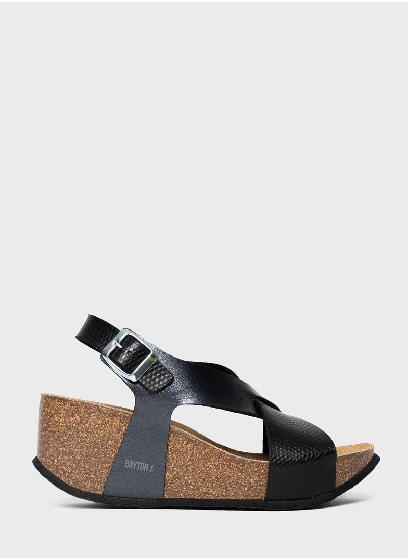 BAYTON Jerez Multi Strap Wedge Sandals