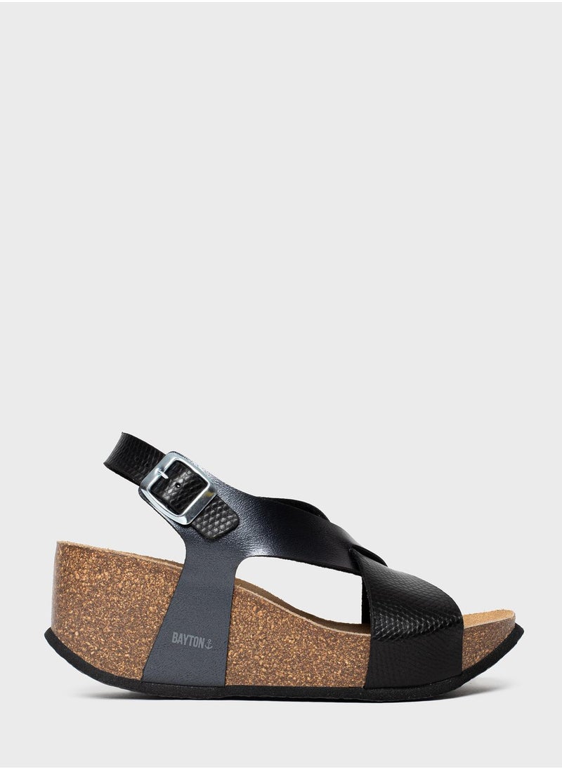 BAYTON Jerez Multi Strap Wedge Sandals  - Image 1