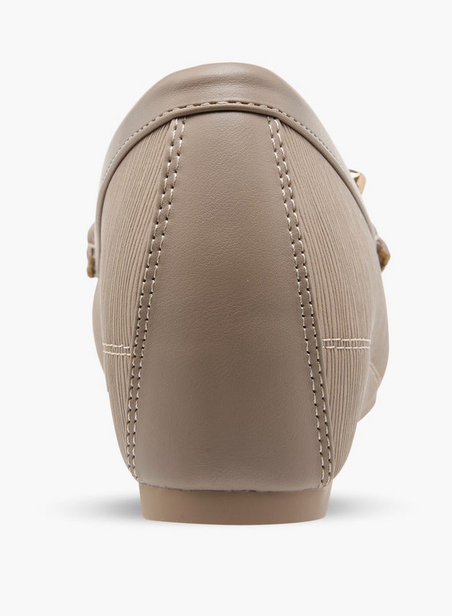 Flora Bella By Shoexpress Textured Slip-On Loafers - Image 5