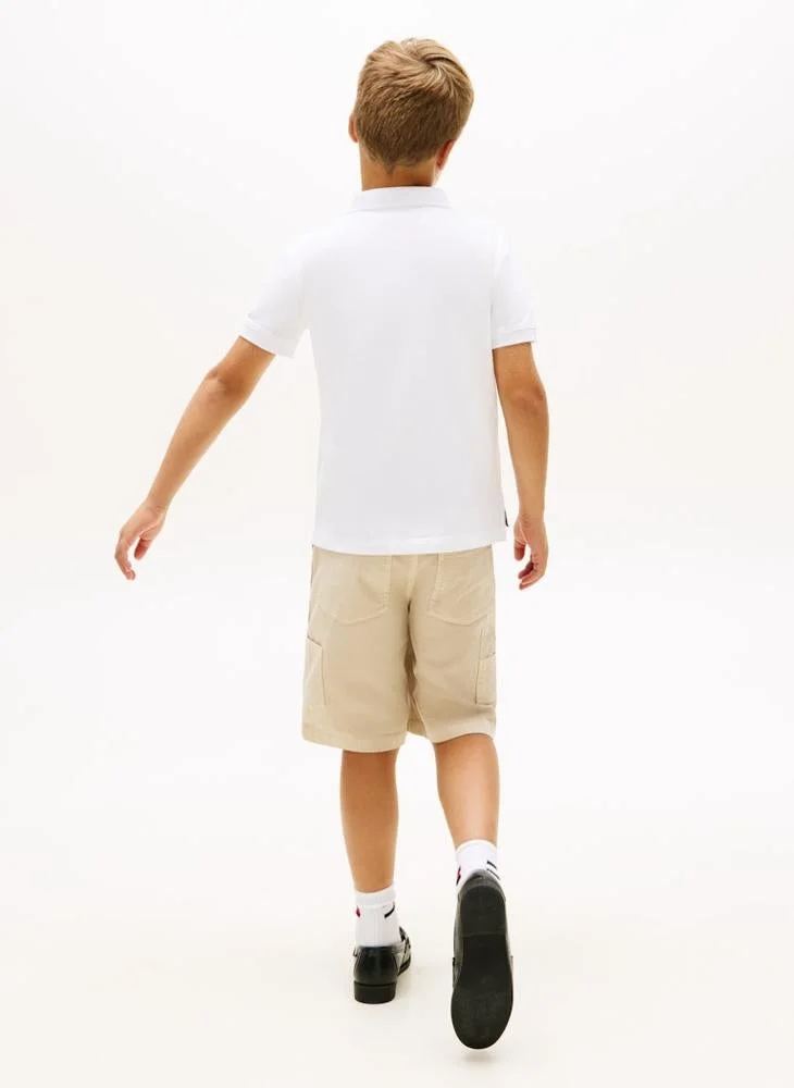 تومي هيلفيغر بولو أطفال بعلم مموج وفتحة أزرار إيثاكا