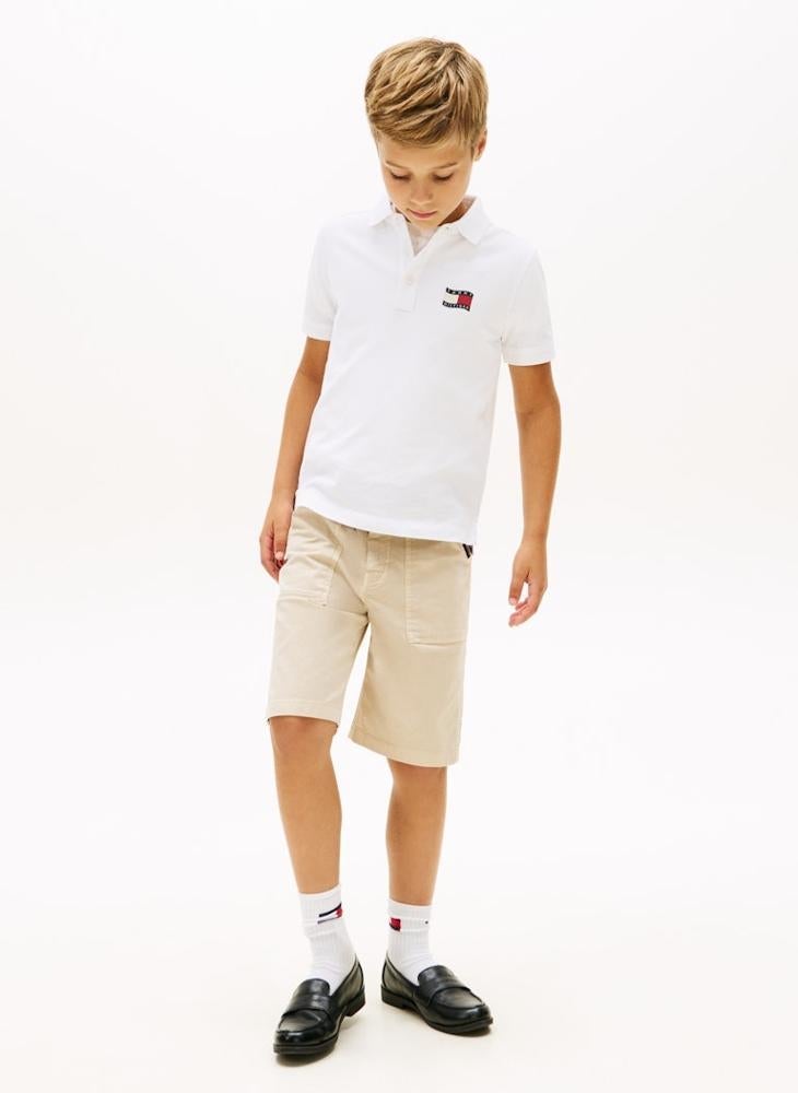 TOMMY HILFIGER Regular Fit Wavy Flag Polo Shirt - Image 4