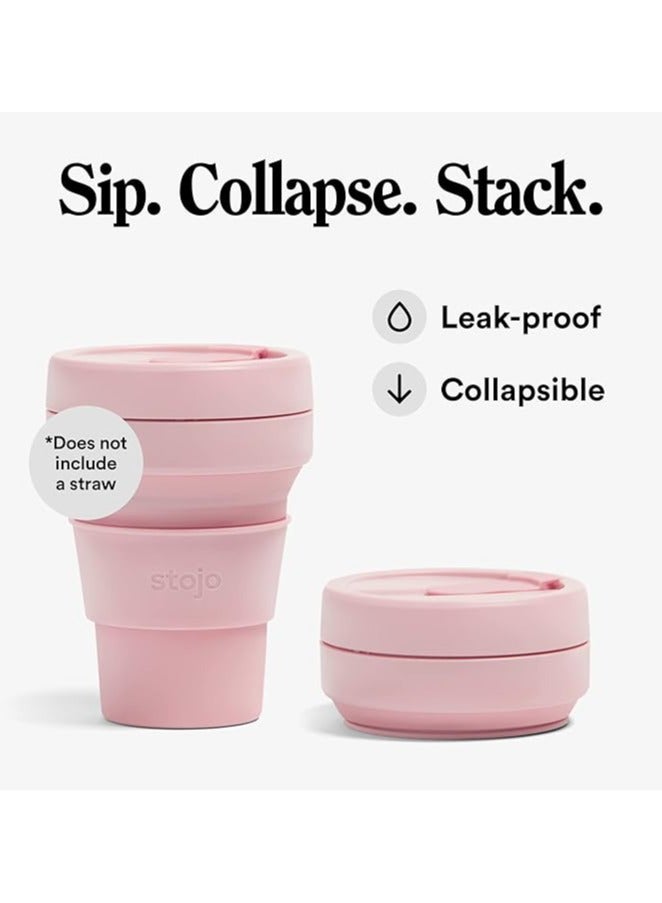 Stojo On The Go Coffee Cup | Pocket Size Collapsible Silicone Travel Cup, 12oz / 355ml | No Straw Included  - Image 3