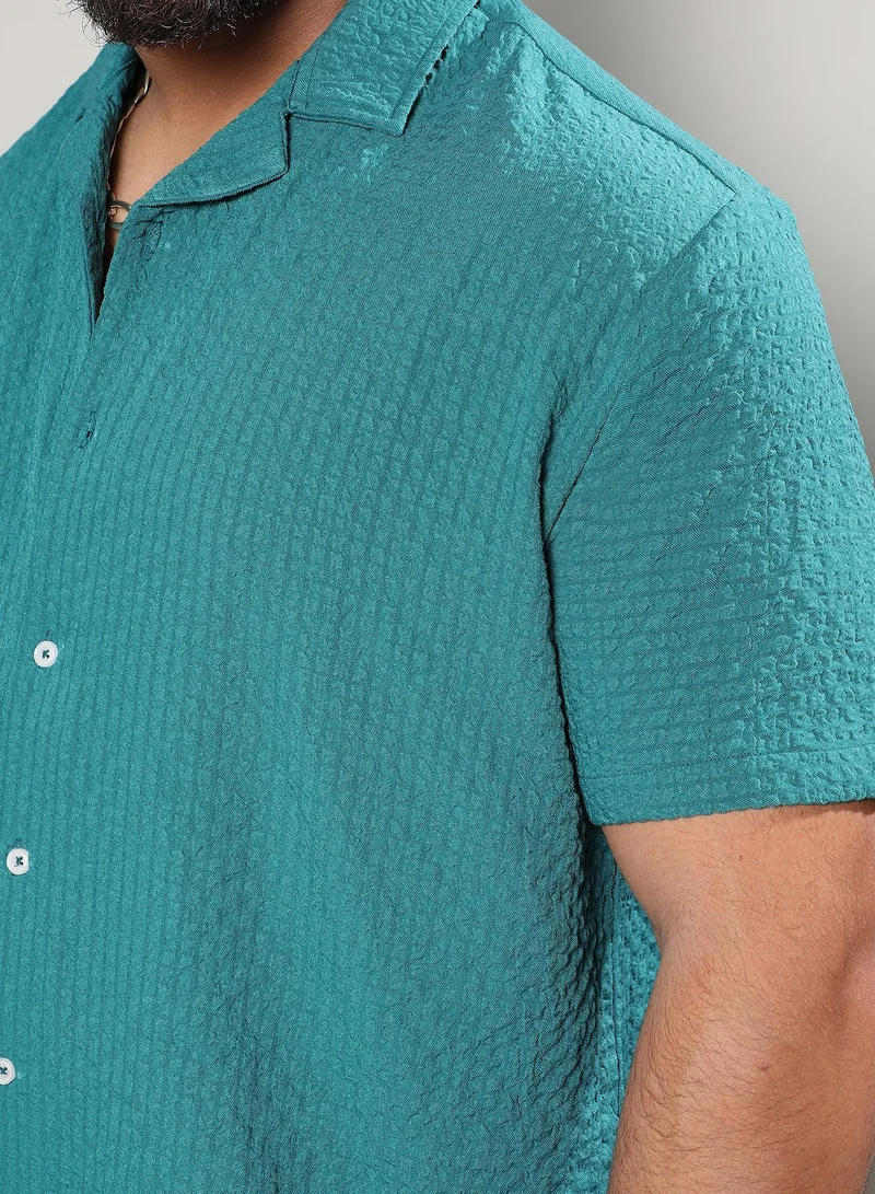Instafab Plus  Creased Shirt for Men | Best Price UAE