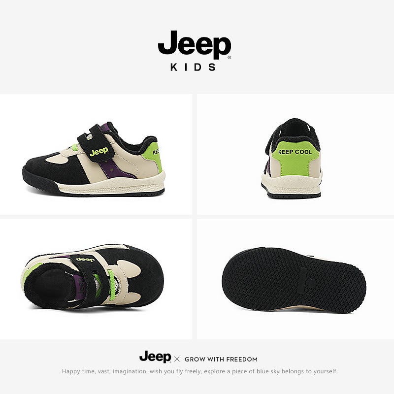 Jeep Kidsren'S Shoes, Kidsren'S Sports Shoes, Velvet Warm Boys' Cotton Shoes, Winter Baby Toddler Shoes, Girls' Shoes - Image 4