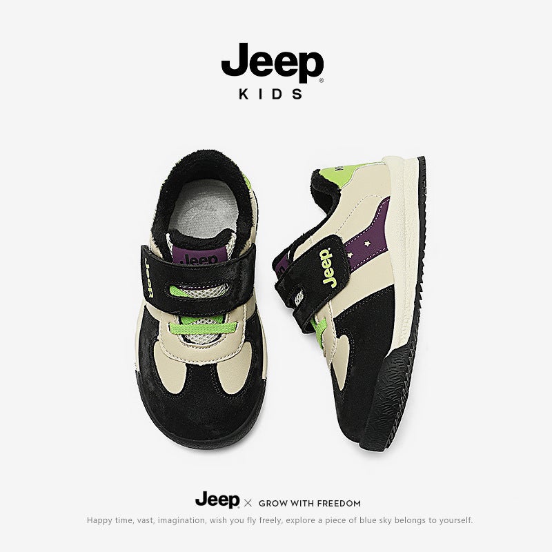 Jeep Kidsren'S Shoes, Kidsren'S Sports Shoes, Velvet Warm Boys' Cotton Shoes, Winter Baby Toddler Shoes, Girls' Shoes - Image 3