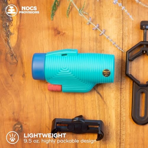 Nocs Provisions Zoom Tube 8x32 Monocular, 8X Magnification Telescope, Bak4 Prism, Wide Field of View for Bird Watching, Backpacking & Wildlife Viewing - Tahitian Blue - Image 5