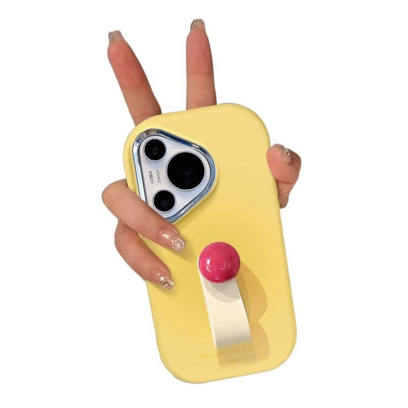 غطاء واقي | أصفر TPU | حامل حلقة | حماية من السقوط | مقاوم للصدمات لـ iPhone 14 / 14 Plus / 14 Pro / 14 Pro Max - Image 1