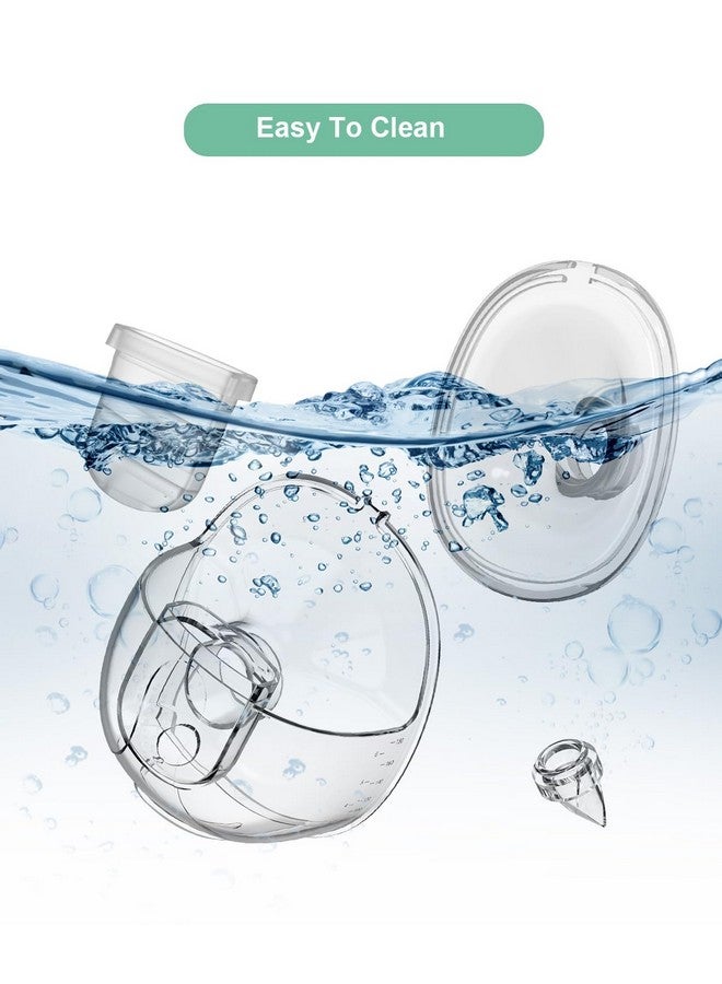 PDFans 2 Sets Wearable Breast Pump Parts Milk Collector Cup S32 Flange 24mm Compatible with NCVI NICEGREEN Nuliie Zooawa Breast Pump Replacement Accessories, Extra Duckbill Valve&Diaphragm - Image 3