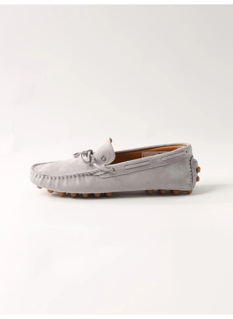 دوفي Gray Men's Suede Loafer Shoes - 105710