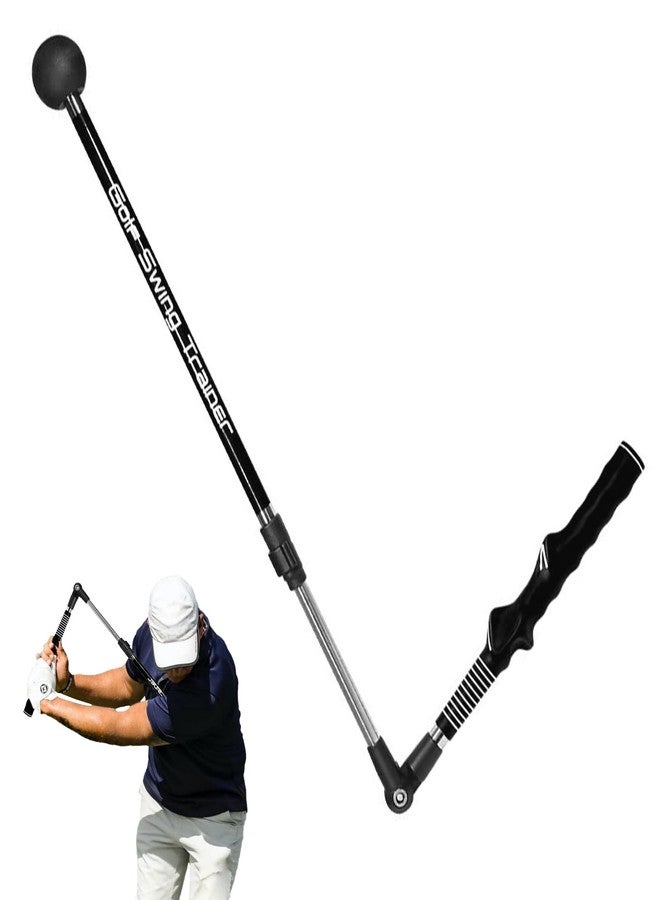 Asyxstar Golf Swing Trainer aid - Golf Training aid to Improve Hinge, Forearm Rotation, Shoulder Turn.Portable Collapsible Golf Swing Trainer Equipment with Golf Grip Trainer - Image 1