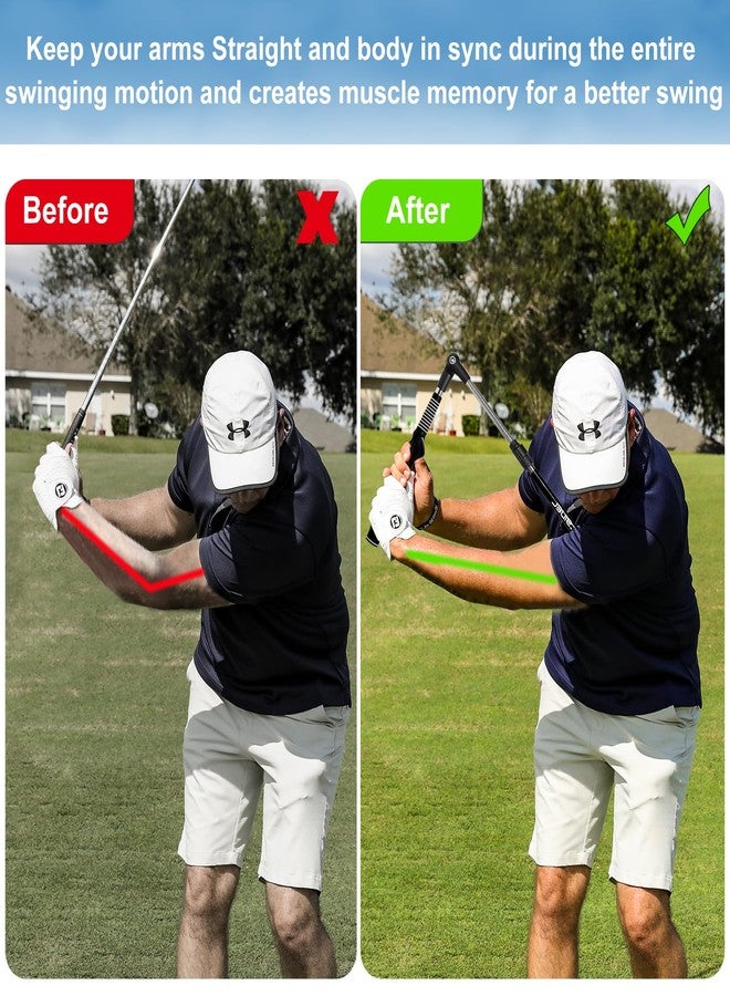 Asyxstar Golf Swing Trainer aid - Golf Training aid to Improve Hinge, Forearm Rotation, Shoulder Turn.Portable Collapsible Golf Swing Trainer Equipment with Golf Grip Trainer - Image 3