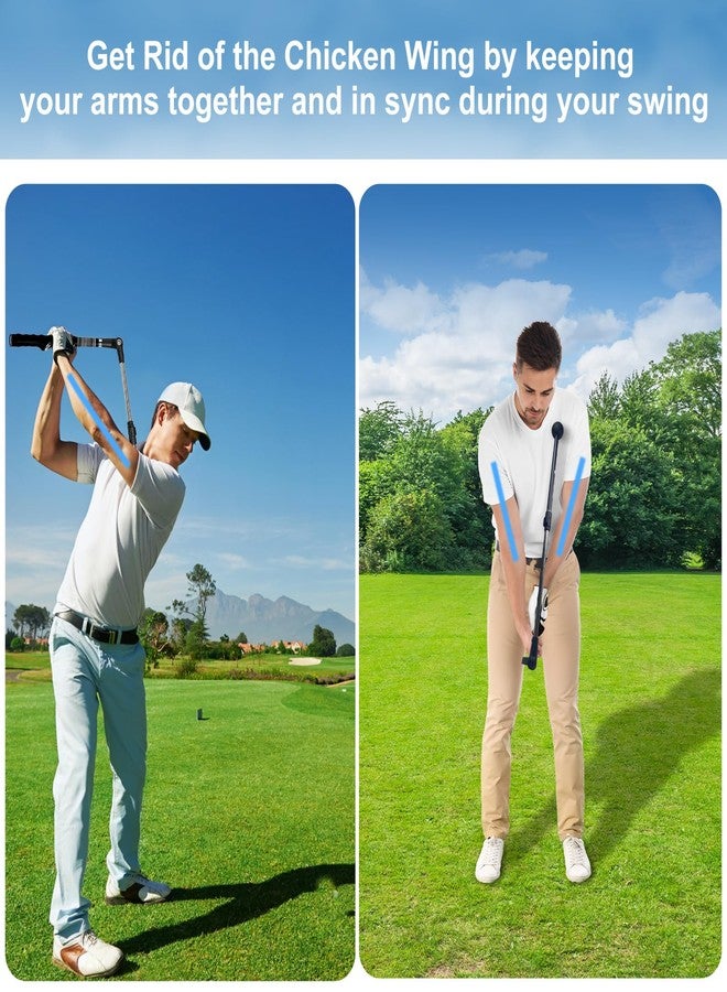 Asyxstar Golf Swing Trainer aid - Golf Training aid to Improve Hinge, Forearm Rotation, Shoulder Turn.Portable Collapsible Golf Swing Trainer Equipment with Golf Grip Trainer - Image 2