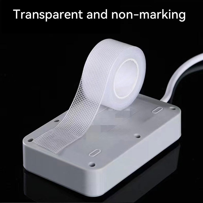 إي سي في في شريط لاصق مزدوج الجوانب للسجاد الفاخر، قطعتان، 2 سم × 5 أمتار - شريط لاصق شفاف عالي التحمل للسجاد والفنون والحرف اليدوية والنجارة - Image 2