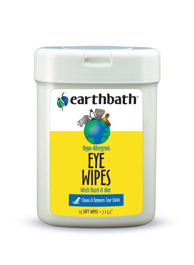 Hypo Allergenic Fragrance Free Eye Wipes - 25 Pc