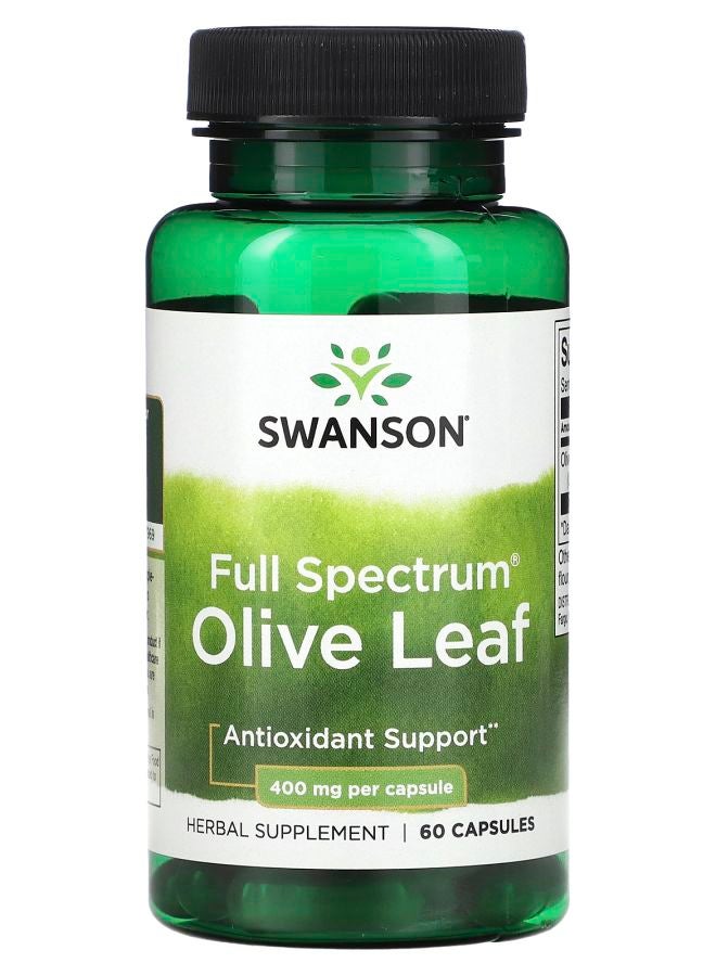 SWANSON Full Spectrum Olive Leaf 400 mg 60 Capsules