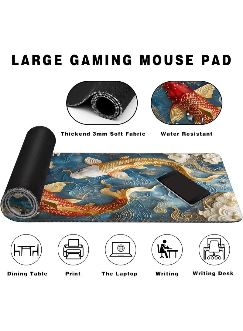 Long Gaming Mouse Pad Extended Anime Large Desk Pad with Non-Slip Base Full Keyboard Mat with Stitched Edges for Gaming and Office 70 x 30 CM (stereokoi) - Image 2
