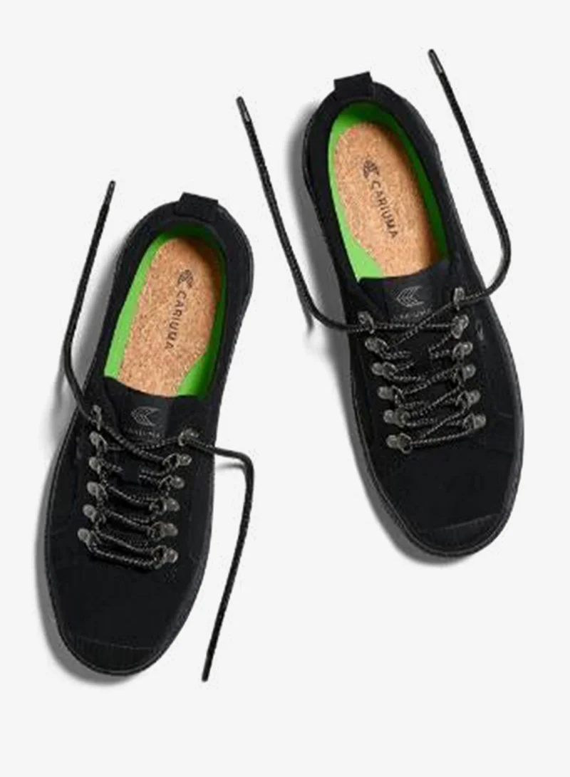 Cariuma  OCA Low Speedhooks All Black Suede Sneaker  | Best Price UAE