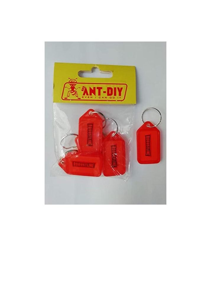 ROBUSTLINE Robustline Key label - 5 Pcs pack, Red | Manage Keys in the Key Box  - Image 3