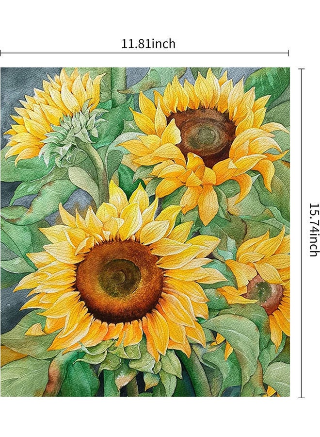 NIBEMINENT Sunflower DIY 5D Diamond Painting Kit Multicolour - Image 2