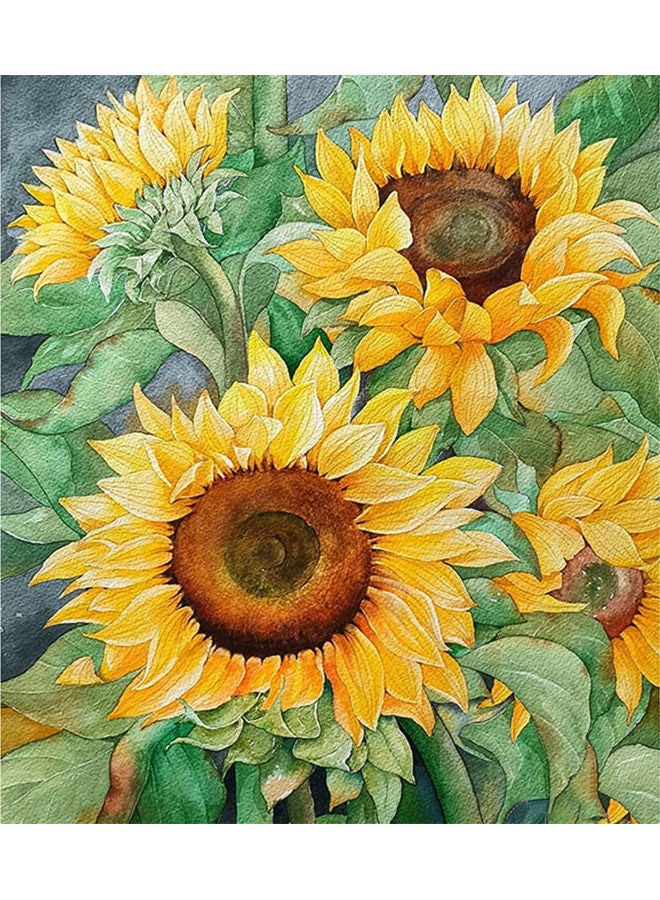 NIBEMINENT Sunflower DIY 5D Diamond Painting Kit Multicolour - Image 1