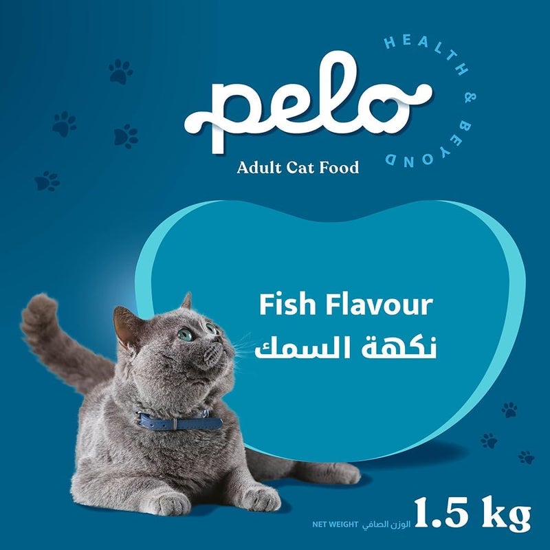 Pelo DRY CAT FOOD FISH 1.5KG - Image 1