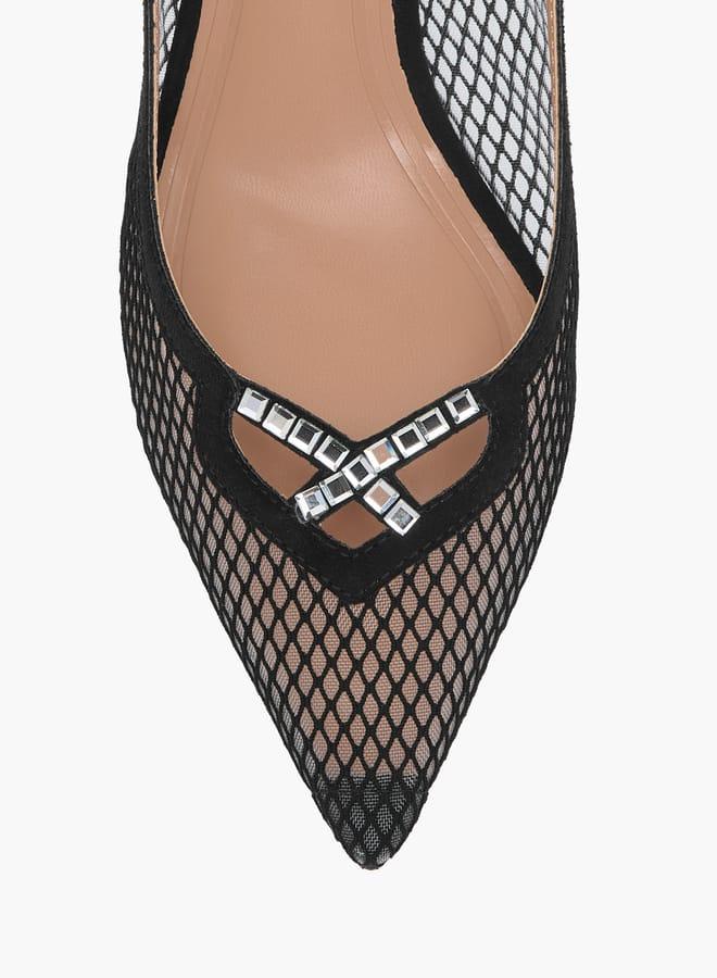 سيليست حذاء نسائي بكعب رفيع مزين - Image 4