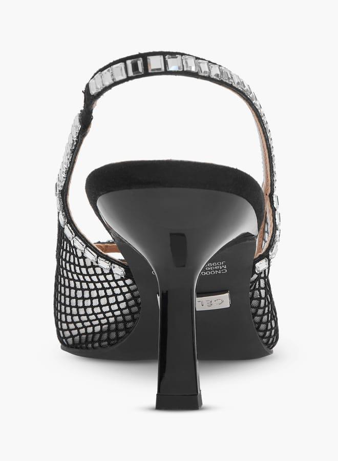 سيليست حذاء نسائي بكعب رفيع مزين - Image 5