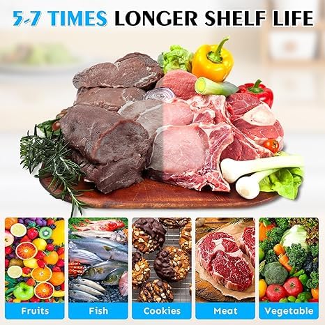 Shrevi Vacuum Sealer Bags for Food 100 Quart Commercial Grade Embossed Food Vacuum Bags PreCut Food Saver Bags for Sous Vide17x25 Meal Prep and Storage BPA Free - Image 3