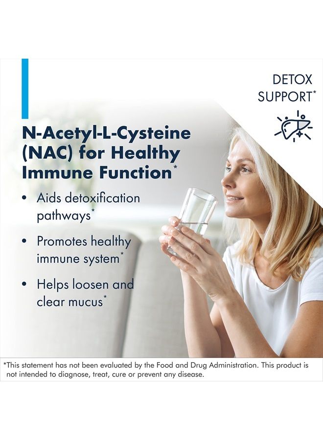 Metabolic Maintenance NAC - 600 ملغ مكمل ن-أسيتيل-ل-سيستين النقي - دعم إزالة السموم، الكبد + دعم مضادات الأكسدة الجلوتاثيون، بدون مواد حشو (60 كبسولة) - Image 2