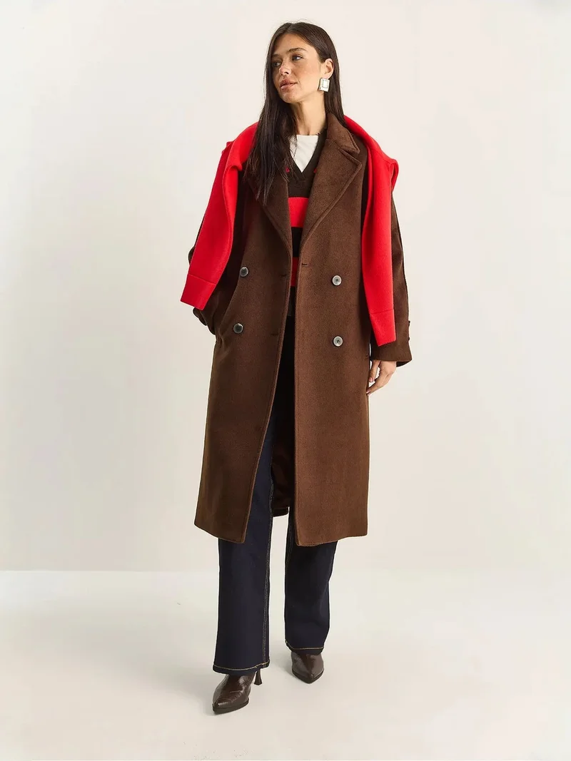 Bianco Lucci LUCCI Oversized Long Coat