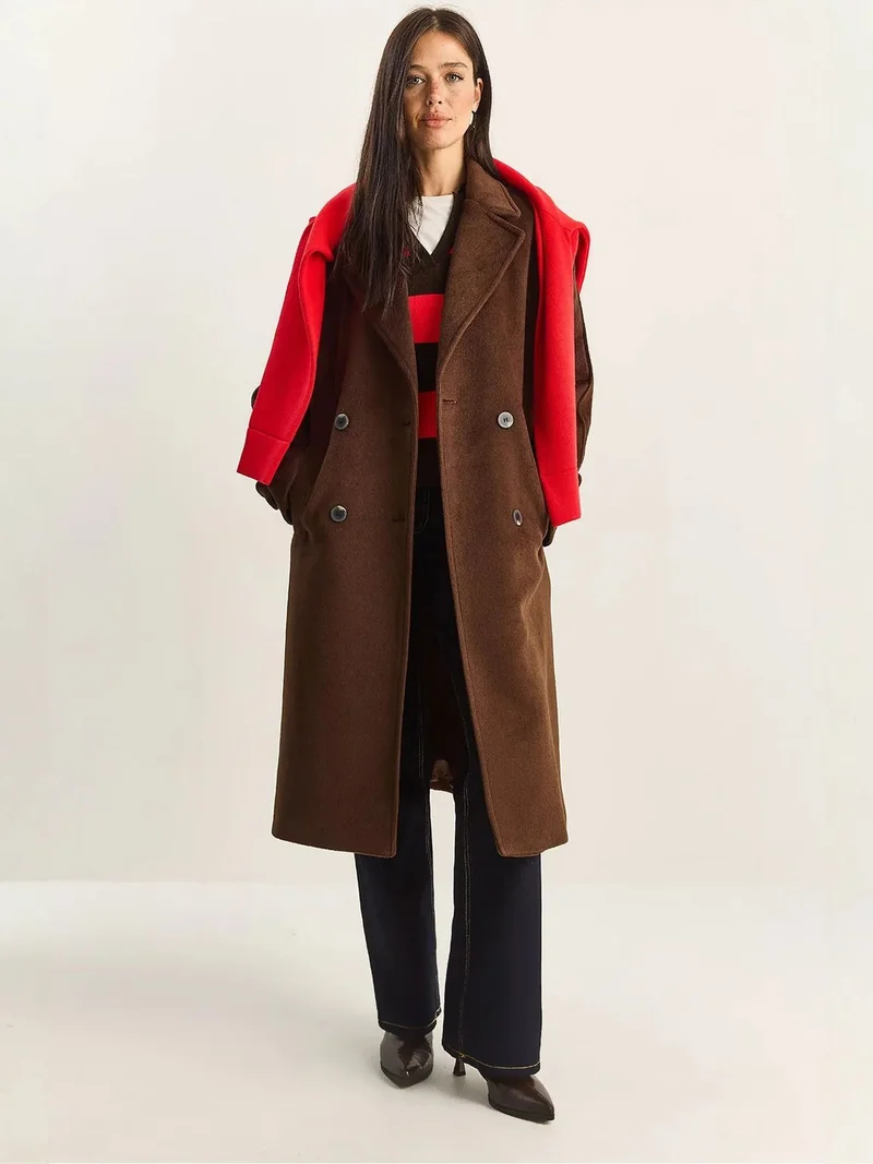 Bianco Lucci LUCCI Oversized Long Coat