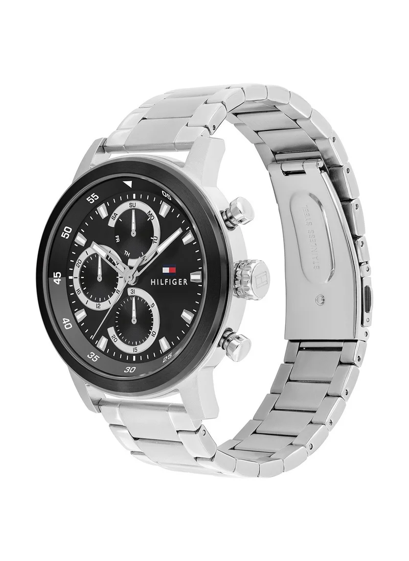 تومي هيلفيغر Rocky Analog Steel Strap Watch