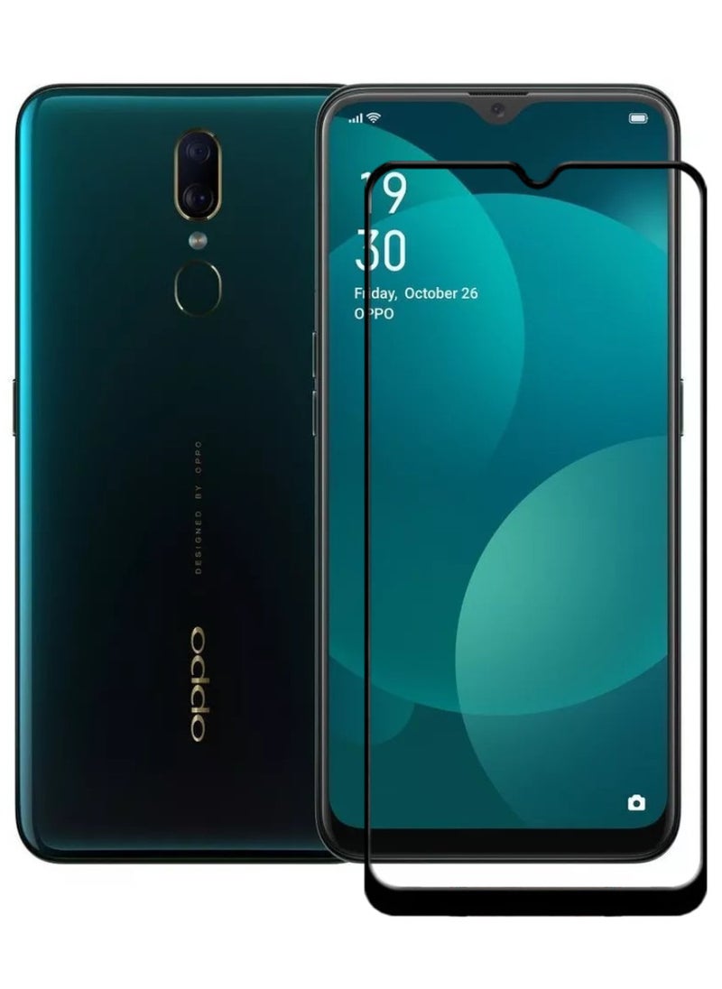 ACLIX Antistatic ESD Dustproof Premium Quality High Definition Tempered Glass Screen Protector Designed For Oppo F11 - Image 1