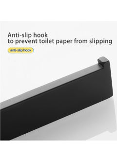 Toilet Paper Holder Adhesive Toilet Roll Holder Stainless Steel Tissue Holder Wall Mounted for Bathroom Kitchen(Black) - pzsku/ZE82827276F81C44A6D62Z/45/_/1726405756/db668fa5-4142-4826-8f87-c107cc798827